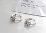 Christmas Gift Piercing Round Bead Hoop Earring For Women Party Wedding Earing Jewelry eh777