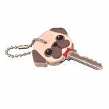 Aveuri 1PCS Cartoon Dog Key Case Cover Silicone Protective KEY Wallet Cartoon Cat Rubber Holder Key Pendant Coat