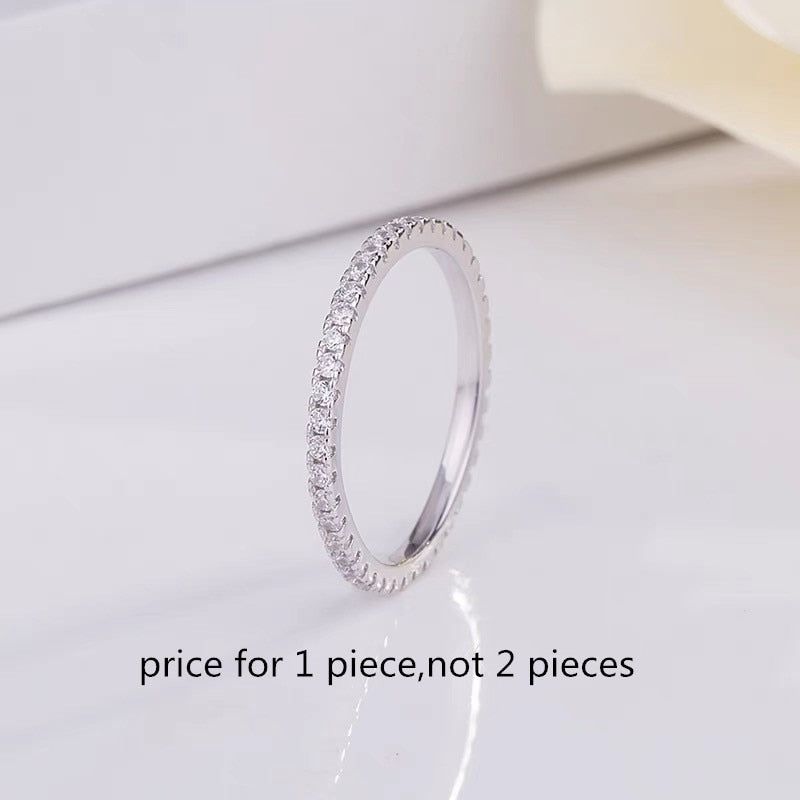 Christmas Gift Rings For Women Bridal Wedding Jewelry Engagement Party Ring White Gold-Color Silver Plated Drop Shipping Anel CC709