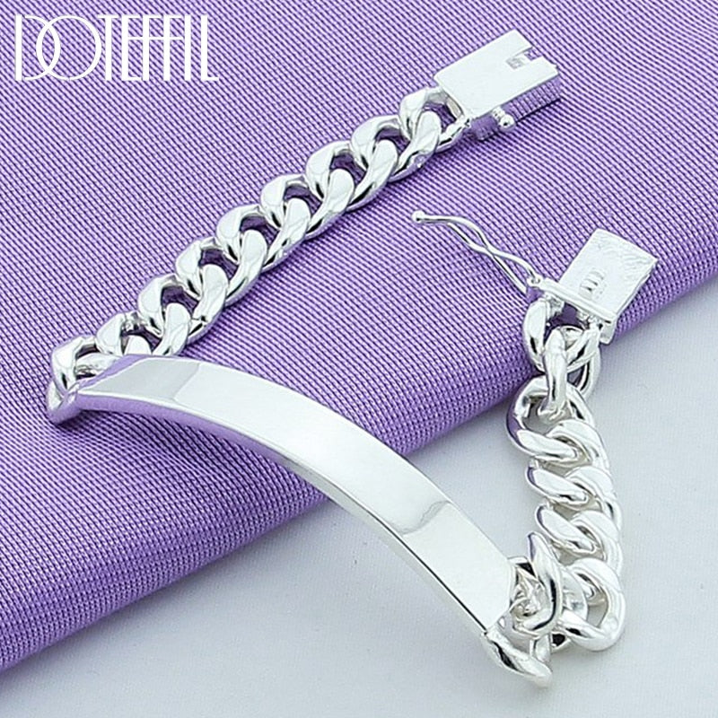 Aveuri  alloy 10mm Smooth Sideways Bracelet For Men Woman Charm Wedding Engagement Party Fashion Jewelry