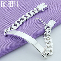 Aveuri  alloy 10mm Smooth Sideways Bracelet For Men Woman Charm Wedding Engagement Party Fashion Jewelry