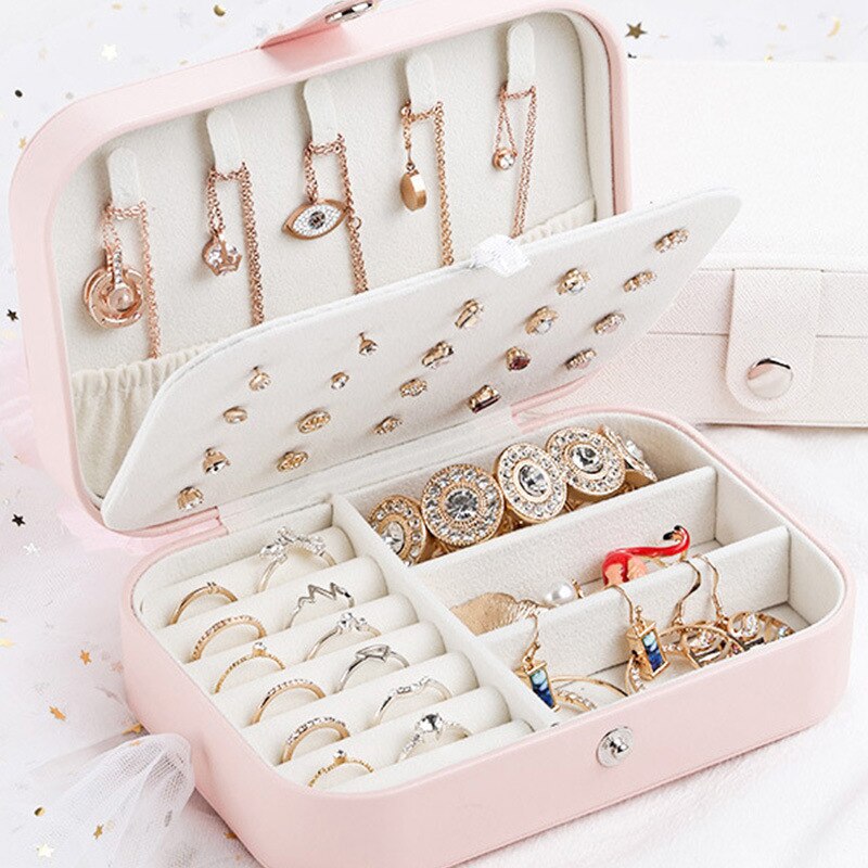 Christmas Gift Girl's Earrings Board Jewelry Box, Makeup Box, Earrings, Ring, Jewelry Storage Box