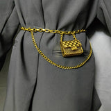 Aveuri Tassel Gold Chain Belts For Women Luxury Brand Metal Belt Waist Ketting Riem Designer Mini Bag Body Jewelry Ceinture Femme