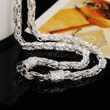 Aveuri Alloy 20 Inch 5mm Faucet Chain Necklace For Women Man Fashion Wedding Engagement Party Charm Jewelry