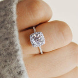 SUMENG 2023 New Trendy Engagement Claws Design Rings White Zircon Cubic Elegant Ring For Women Wedding Jewelry