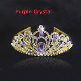 Graduation gift  5 colors Crystal Tiaras Hair Accessories Gold Crowns Girls Headpiece Fashion Wedding Bridal Crown Hair Jewelry