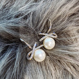 Christmas Gift Noble lady elegant pearl earrings female personality fashion earrings party evening dress sexy crystal earrings earrings