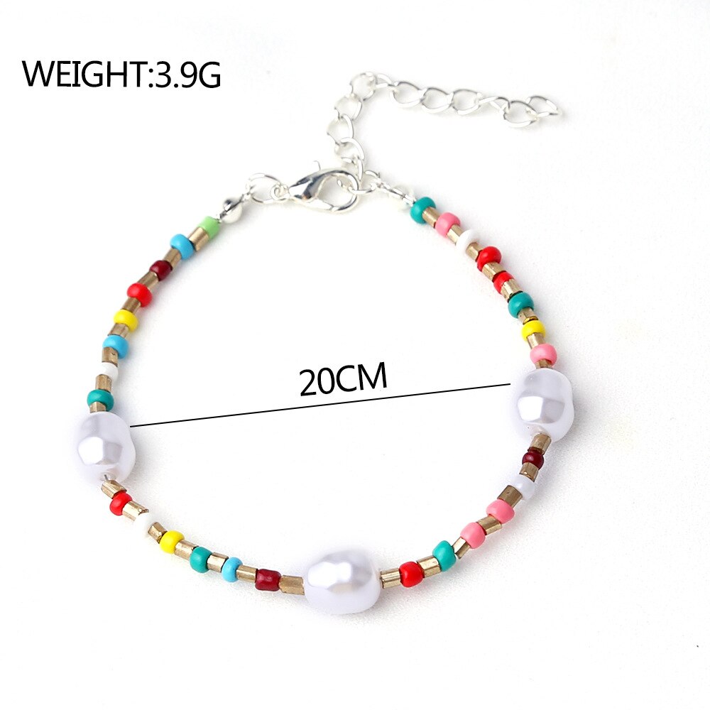 Women Bohemian Colorful Eyes Anklets Bracelet Summer Beach Anklets On Foot Ankle Leg Chain 2023 Fashion Jewerly AM6003