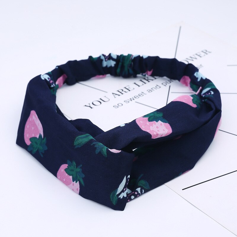 Aveuri 2022 30 Colors Hair Tie For Women Cross Top Knot Elastic Twisted Knotted Headwrap  Chiffon Hairhand Autum Headband Accessories Floral