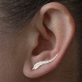 Leaves Earrings Fashion Simple Earrings Long Stud Earring Teen Mothersday Birthday Gift Metal Fashion Jewelry AM2105