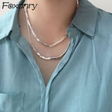 Aveuri Alloy Necklace 2023 Trend Couples Elegant Charming Creative Glossy Geometric Party Jewelry Gifts Wholesale