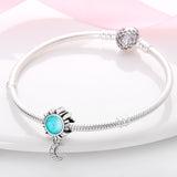 Silver Sun Moon Charm Charm Bead Fit Original Pandach Bracelet women plata de ley Silver pendant bead diy jewelry