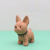 Aveuri Cute French Bulldog Doll Key Fob Accessories Wood Dog Pendant Toy Stereo Doll Paw Machine Doll Small Gift.