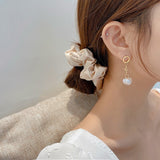 Aveuri Korean Crystal Trendy Zircon Butterfly Drop Earrings Round Dangler For Women Fashion Temperament Jewelry Accessories