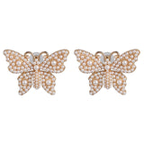 AVEURI  Pearl Earring For Women Gold Color Crystal Beaded Drop Earrings Trendy Jewelry Statement Earrings Brincos Gift
