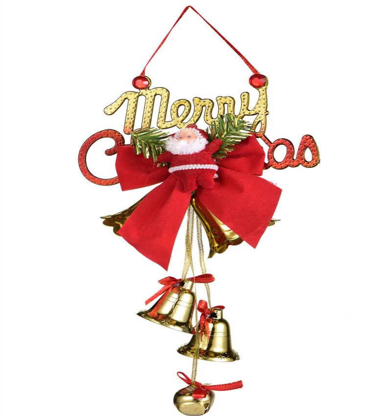 Christmas Gift Christmas Bell Xmas Tree Pendant Santa Claus Bell Naviidad Gift Oranments Merry Christmas Decor For Home 2021 Happy New Year