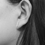 Christmas Gift 2023 Fashion Gold/Black Color Punk Simple T Bar Earrings for Women Ear Stud Earrings Fine Jewelry Geometry Brincos Bijoux