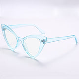 Aveuri 2022 New Cat Eye Computer Glasses Women Anti Blue Triangle Optical Frames Ladies Fashion Eyewear Spectacle Eyeglass