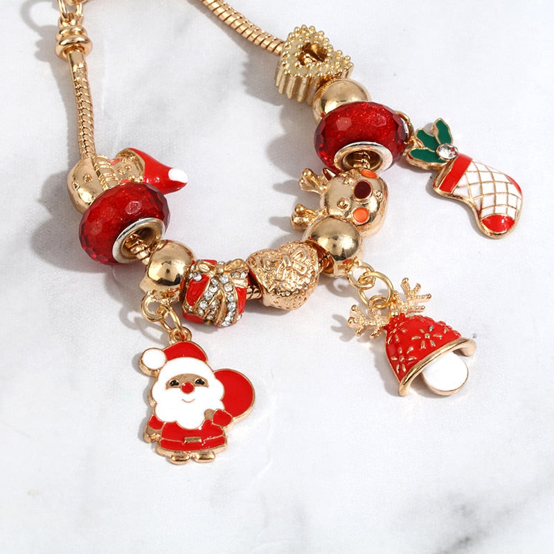 Christmas Gift diy christmas bracelet detachable adjustment creative fashion personality jewelry