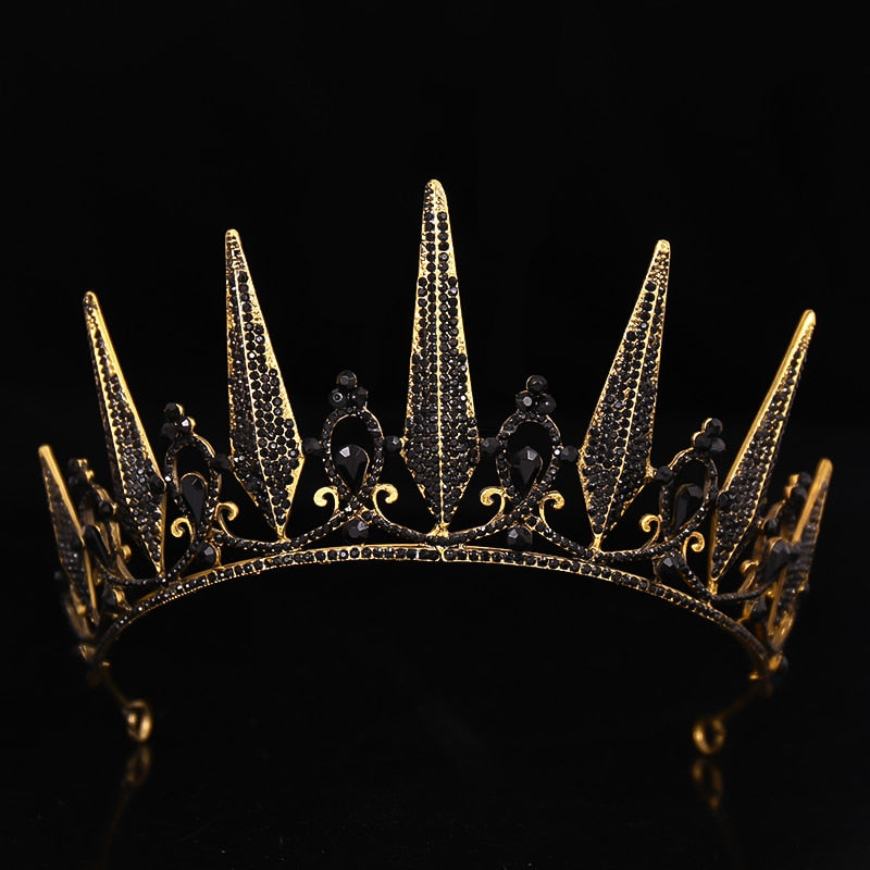 Aveuri prom accessories Aveuri 2022Wedding Crown Gold Silver Color Rhi