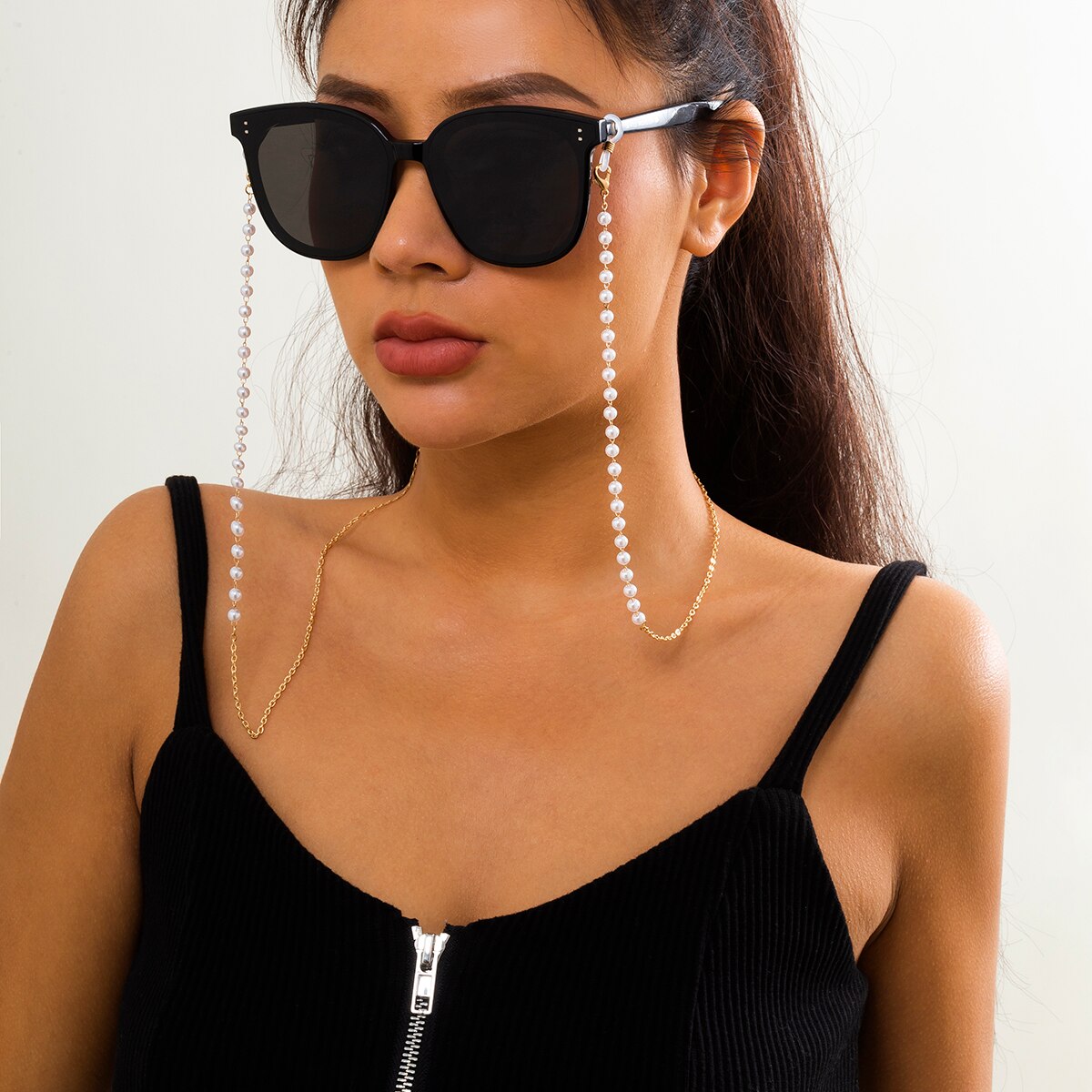 Aveuri  Minimalism Acrylic Seed Beaded Mask Glasses Chain For Women Sunglasses Holder Necklace Eyewear Retainer Accessories New