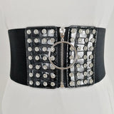 Aveuri Plus Size Corset Belt Elastic Wide Belts For Women Waist Stretch Cummerbunds Designer Ceinture Femme Big Waistband Strap