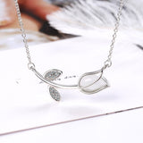 Christmas Gift Adjustable Flower Charm Statement Necklace For Women Pendant Elegant Wedding Jewelry Choker  dz170