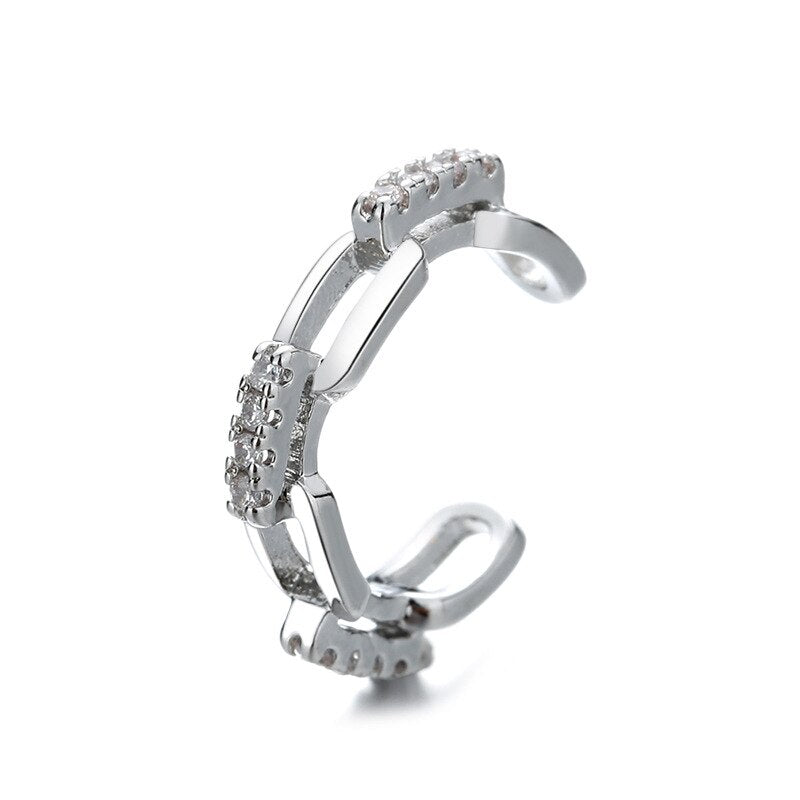 Aveuri Christmas Gift 1 PCS Fashion Korean  Zircon Ear Cuff Clip Earrings For Women No Piercing Wedding Jewelry EH1203