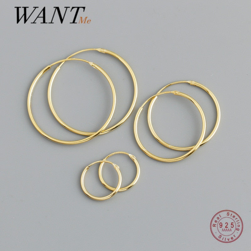 Christmas Gift  Genuine Fashion Korean Simple Hoop Earrings for Women Men Charming Chic Party Jewelry Accessories