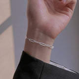 Fashion New 925 Sterling Silver Gypsophila Adjustable Bracelet & Bangle Sparkling Fine Fashion Jewelry for Women Wedding Gift