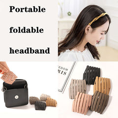 Aveuri 2022 Telescopic Headband New Portable Folding Outer Start With Summer Invisible Headband With Tooth Non-Slip Headband