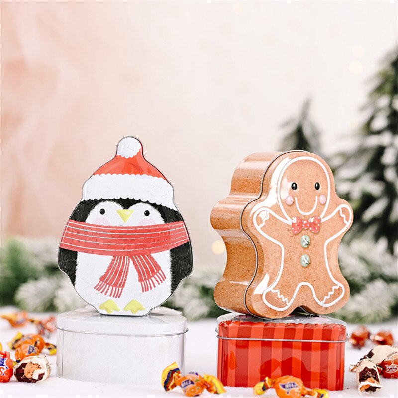 Christmas Gift Craft Iron Storage Box Storage Box Iron Box Christmas Ornaments Christmas Decorations Christmas Candy Box Gift Box Navidad 2021