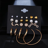 Aveuri bead earring Women's Earrings Set  Geometric Flower Tassel Earrings For Women Circle Earings 2023 Jewelry Gift