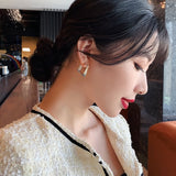 Christmas Gift 2023 New Retro irregular metal Square Earrings for woman Fashion Korean jewelry hip hop party girl's unusual Pendant Earrings