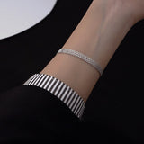 Christmas Gift 2023 New alloy Multilayer Simple Adjustable Charm Bracelet &Bangle For Women Wedding  Jewelry Party SL033
