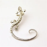 Christmas Gift EN 2023 Hot Fashion Exaggerated Gecko Lizard Stud Earrings Elegant Accessories Rhinestone Ear Cuff Earrings Luxury