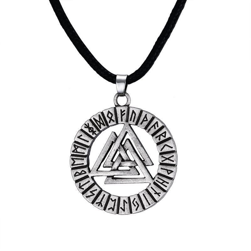 Men's OM Necklace Round Ohm Pendant Adjustable Yoga Spiritual Jewelry