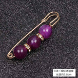 Lapel Pin Women Simulated-Pearl Pendant Pins Crystal Rhinestone Brooch For Woman Scarf Buckle Clips Hat Clothes Multipurpose Pin