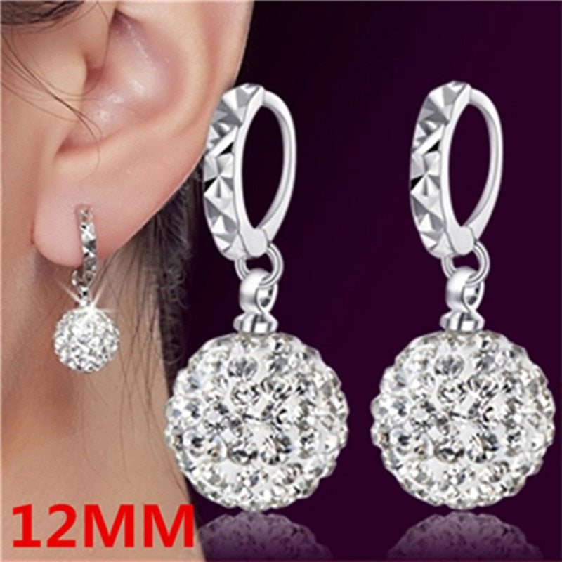 Christmas Gift alloy New Jewelry Shambhala luxury zirconia female popular original brand of high-end vintage stud earrings