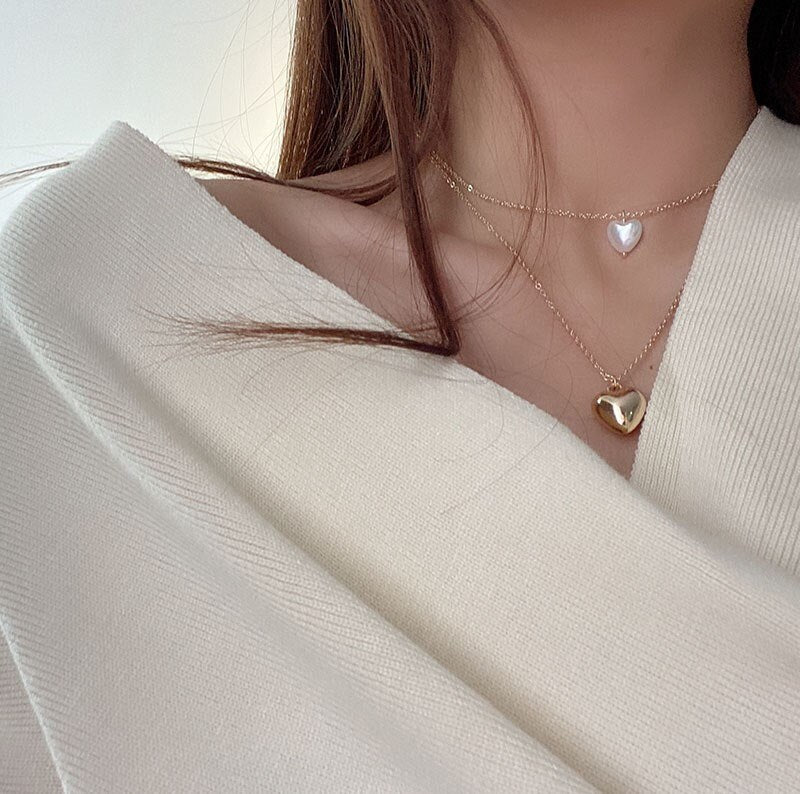 Vintage Wedding Pearl Choker Necklace For Women Geometric Gold Silver Beads Pendant Necklaces Jewelry Statement Collier 2023