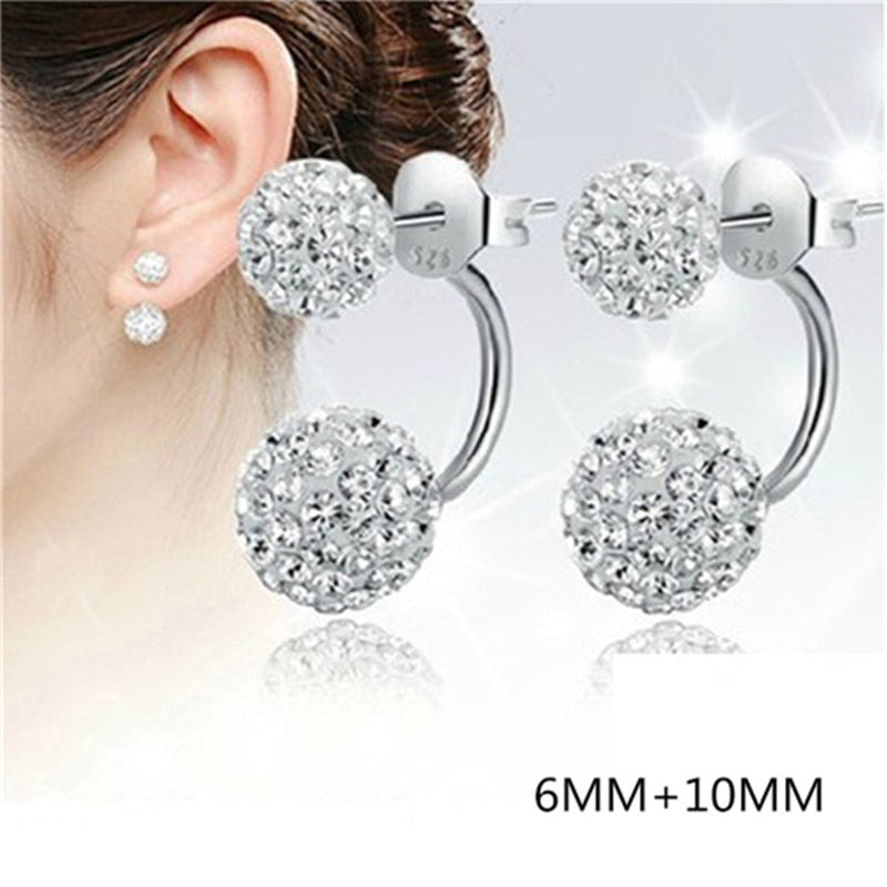 Christmas Gift alloy New Jewelry Shambhala luxury zirconia female popular original brand of high-end vintage stud earrings