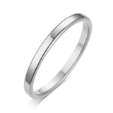 Aveuri 1.5MM 2MM Knuckle Rope Twist Ring Stainless Steel Wedding Band for Women Girls Stacking Jewelry