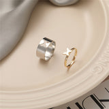 Trendy Gold Butterfly Rings For Women Men Lover Couple Rings Set Friendship Engagement Wedding Open Rings 2023 Jewelry