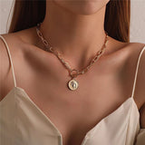 Bohemian Fashion Shell Necklaces & Pendants for 2023 Vintage Multilayer Choker Necklace Women Collier Femme Collares Jewelry