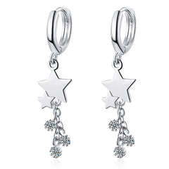 Christmas Gift Tassel Star Charm Korean Drop Earring For Women Wedding Statement Jewelry eh604