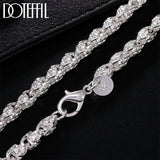 Aveuri  alloy 20/24 Inch 5mm Faucet Chain Necklace For Women Man Fashion Wedding Engagement Charm Jewelry