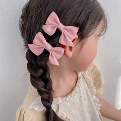 Aveuri 2022 Bow Hairpin Side Clip Hairpin Girl Hair Accessories Baby Broken Hair Clip Simple Jewelry Children's Headdress