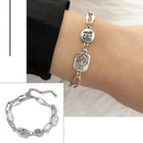 Aveuri Bohemian Bracelets for Women Fashion Multilayer Beaded Chain Bracelets Set Charm Bracelet Bangles Jewelry Punk