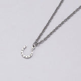Christmas Gift Men Necklace Stainless steel Necklace Women Men Simple Long Chain Rectangular Pendant Necklace Statement Couples Choker Gifts