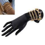 AVEURi 2023 Punk Multilayer Link Chain Bracelet For Women Vintage Hip Hop Fashion Gold Silver Color Bracelet Bangle Men Gift Jewelry